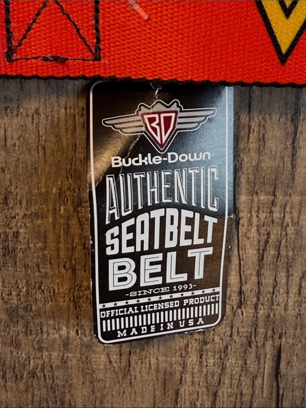 Buckle Down Authentic Wonder Woman Seatbelt Belt NWT